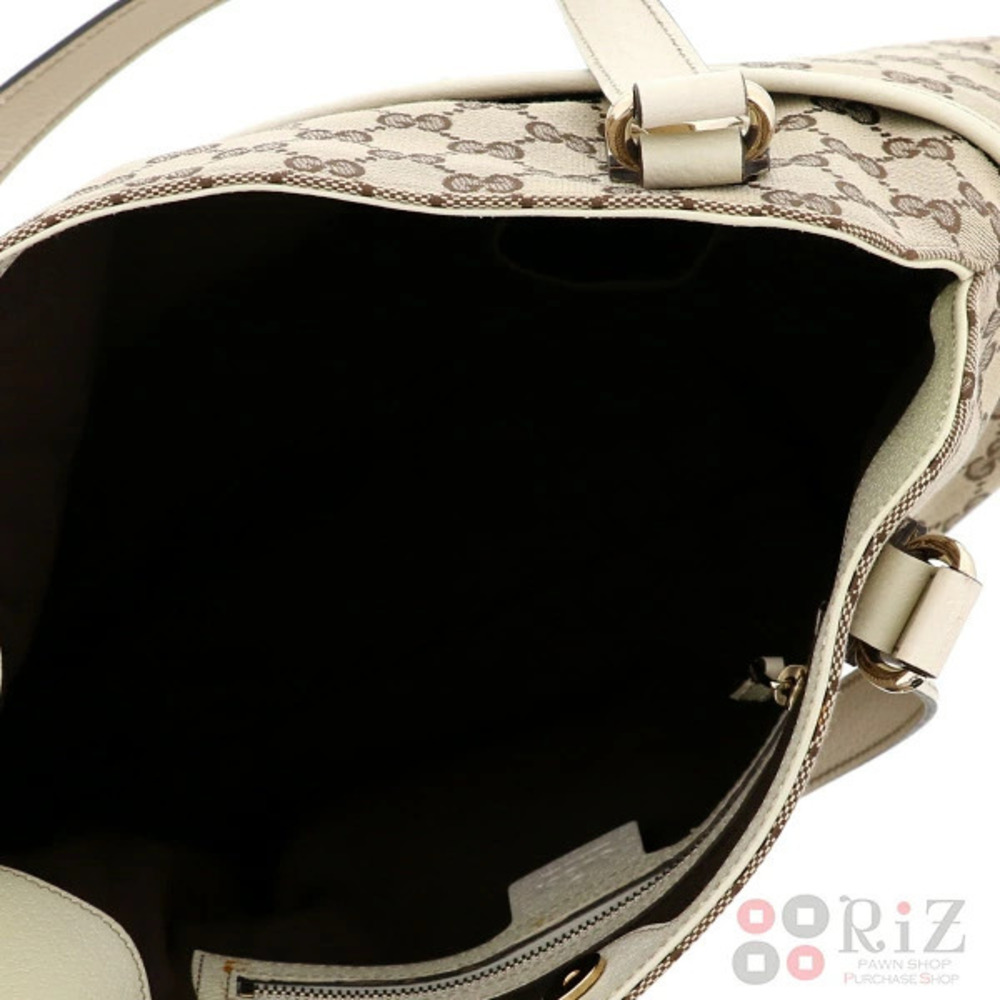 GUCCI GG Canvas Shoulder Bag Messenger Beige - Picture 6 of 6